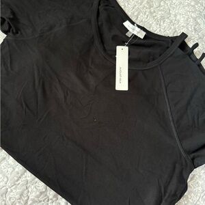 august silk Black Women’s Short Sleeve Tank Top